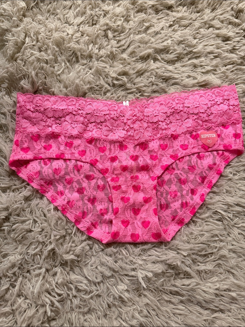 NWT VTG 2010 Rare Y2K Victoria's Secret PINK Pink Hearts X-Small